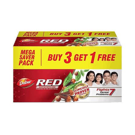 Dabur Red Toothpaste Pack of 4