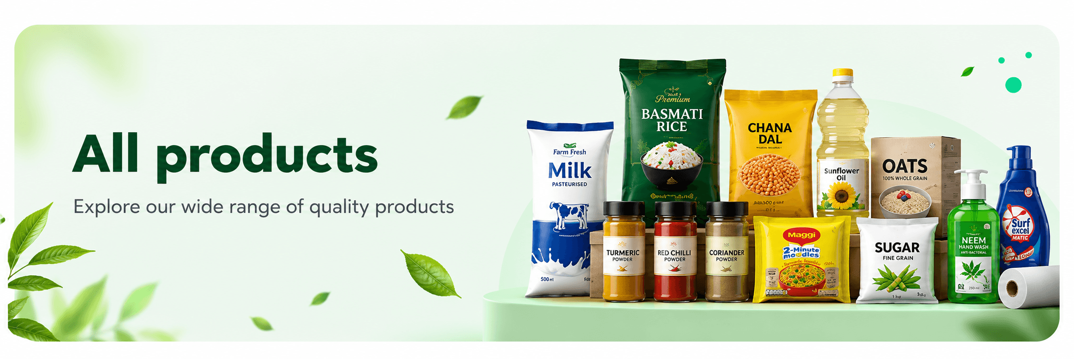 All products banner
